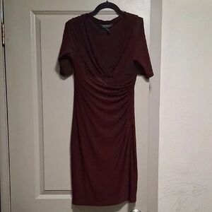 Ralph Lauren Deep Red Midi Dress